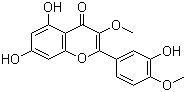 槲皮素 3,4'-二甲醚分子结构 (CAS 33429-83-3)