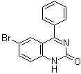 结构式 CAS# 33443-53-7, 6-溴-4-苯基-2(1H)-喹唑啉酮