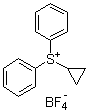 Cyclopropyldiphenylsulfonium tetrafluoroborate molecular structure (CAS 33462-81-6)