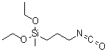 3-Isocyanatopropyl(methyl)diethoxysilane molecular structure (CAS 33491-28-0)