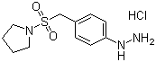 4-(1-Pyrrolidinylsulfonylmethyl)phenylhydrazine hydrochloride molecular structure (CAS 334981-11-2)