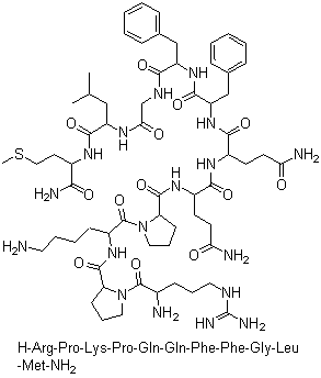 structure of CAS# 33507-63-0, Substance P