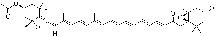 岩藻黄质分子结构 (CAS 3351-86-8)