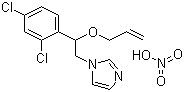 Imazalil nitrate molecular structure (CAS 33586-66-2)