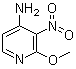 4-Amino-2-methoxy-3-nitropyridine molecular structure (CAS 33623-16-4)