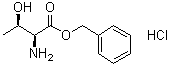 结构式 CAS# 33645-24-8, L-苏氨酸苄酯盐酸盐