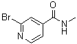 2-溴-N-甲基-4-吡啶甲酰胺分子结构 (CAS 337536-01-3)