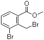 3-溴-2-溴甲基苯甲酸甲酯分子结构 (CAS 337536-14-8)