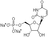 Disodium uridine-5'-monophosphate molecular structure (CAS 3387-36-8)