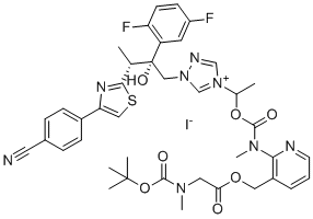 Isavuconazole Impurity 32 (Iodide salt) molecular structure (CAS 338990-64-0)