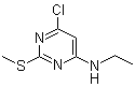 6-氯-N-乙基-2-(甲硫基)-4-嘧啶胺分子结构 (CAS 339017-83-3)