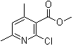 structure of CAS# 339151-88-1, 2-Chloro-4,6-dimethyl-3-pyridinecarboxylic acid methyl ester
