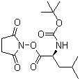 Boc-L-Leucine N-hydroxysuccinimide ester molecular structure (CAS 3392-09-4)