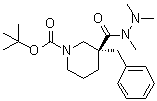 (3R)-3-(Phenylmethyl)-1,3-piperidinedicarboxylic acid 1-(1,1-dimethylethyl) ester 3-(trimethylhydrazide) molecular structure (CAS 339539-82-1)