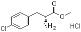 structure of CAS# 33965-47-8, 4-Chloro-D-phenylalanine methyl ester hydrochloride