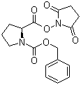 N-Cbz-L-proline N-hydroxysuccinimide ester molecular structure (CAS 3397-33-9)