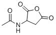 N-(2,5-二氧代四氢呋喃-3-基)乙酰胺分子结构 (CAS 3397-54-4)