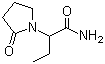 结构式 CAS# 33996-58-6, 乙拉西坦; N-丁酰胺-2-吡咯烷酮