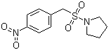 N-[(4-硝基苯基)-甲基磺酰基]吡咯烷分子结构 (CAS 340041-91-0)