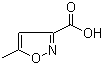 结构式 CAS# 3405-77-4, 5-甲基异恶唑-3-甲酸