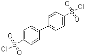 [1,1'-Biphenyl]-4,4'-disulfonyl dichloride molecular structure (CAS 3406-84-6)
