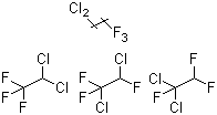 二氯三氟乙烷分子结构 (CAS 34077-87-7)