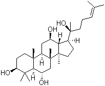 Protopanaxatriol molecular structure (CAS 34080-08-5)