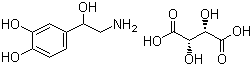 Norepinephrine tartrate molecular structure (CAS 3414-63-9)