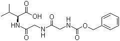 结构式 CAS# 34152-86-8, N-苄氧羰基甘氨酰甘氨酰-L-缬氨酸