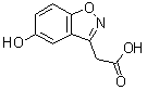 结构式 CAS# 34173-03-0, 5-羟基-1,2-苯并异恶唑-3-乙酸