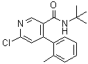 6-Chloro-N-(1,1-dimethylethyl)-4-(2-methylphenyl)-3-pyridinecarboxamide molecular structure (CAS 342417-04-3)