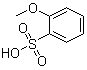 structure of CAS# 34256-00-3, 2-Methoxybenzenesulfonic acid;o-Methoxybenzenesulfonic acid