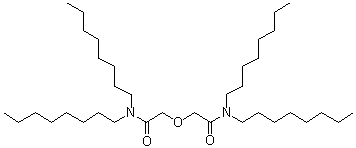 N,N,N'N'-Tetraoctyl-3-oxapentanediamide molecular structure (CAS 342794-43-8)
