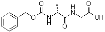 苄氧羰基-D-丙氨酰甘氨酸分子结构 (CAS 34286-66-3)