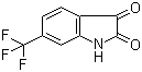 6-(Trifluoromethyl)indoline-2,3-dione molecular structure (CAS 343-69-1)