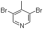 3,5-Dibromo-4-methylpyridine molecular structure (CAS 3430-23-7)