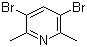 2,6-Dimethyl-3,5-dibromopyridine molecular structure (CAS 3430-34-0)