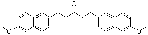 1,5-Bis(6-methoxy-2-naphthalenyl)-3-pentanone molecular structure (CAS 343272-53-7)