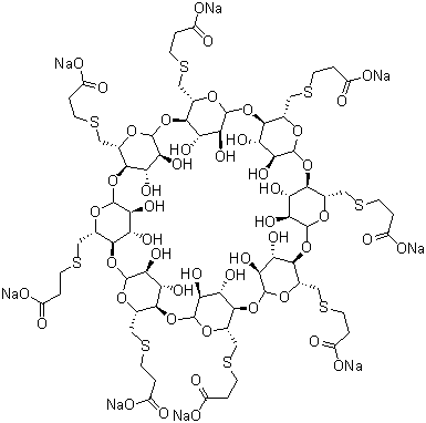 structure of CAS# 343306-79-6, Sugammadex sodium;Org 25969