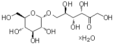 结构式 CAS# 343336-76-5, 6-O-alpha-D-吡喃葡萄糖基-D-果糖水合物
