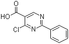 4-Chloro-2-phenyl-5-pyrimidinecarboxylic acid molecular structure (CAS 343349-20-2)