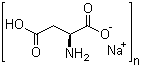 L-Aspartic acid homopolymer sodium salt molecular structure (CAS 34345-47-6)