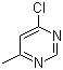 structure of CAS# 3435-25-4, 6-Chloro-4-methylpyrimidine;4-Chloro-6-methylpyrimidine