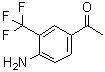 1-[4-Amino-3-(trifluoromethyl)phenyl]-1-ethanone molecular structure (CAS 343564-14-7)