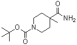 4-Carbamoyl-4-methylpiperidine-1-carboxylic acid tert-butyl ester molecular structure (CAS 343788-67-0)
