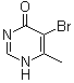 structure of CAS# 3438-52-6, 5-Bromo-6-methyl-4(1H)-pyrimidinone