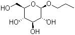 Propyl beta-D-glucopyranoside molecular structure (CAS 34384-77-5)