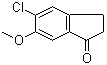 5-Chloro-2,3-dihydro-6-methoxy-1H-inden-1-one molecular structure (CAS 344305-70-0)