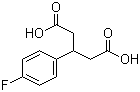 3-(4-Fluorophenyl)glutaric acid  molecular structure (CAS 3449-63-6)