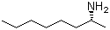 structure of CAS# 34566-05-7, (R)-2-Aminooctane;(2R)-Octylamine; (R)-1-Methylheptylamine